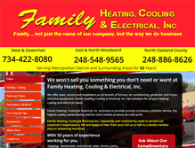 Tablet Screenshot of familyheating.com